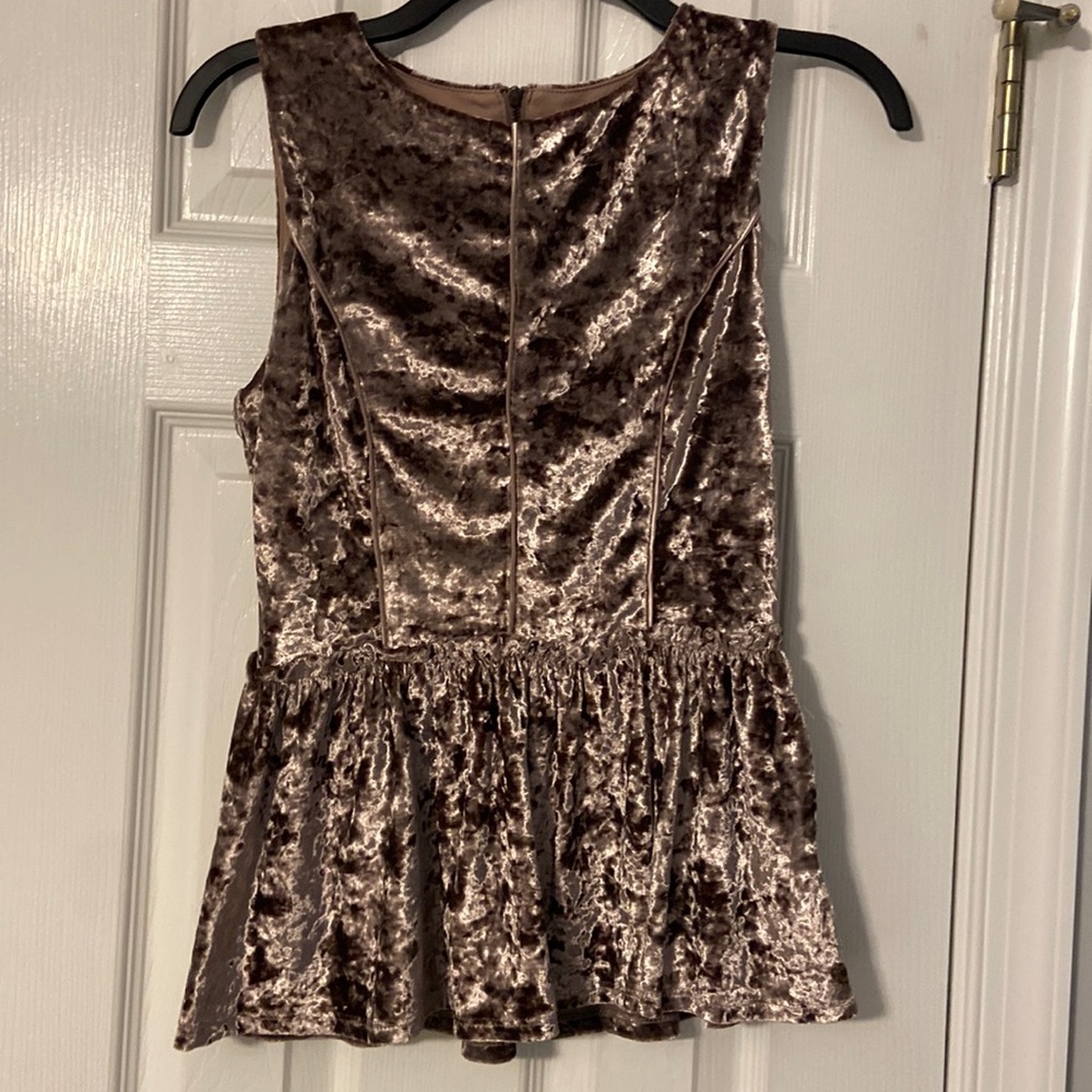 Womens velvet top
